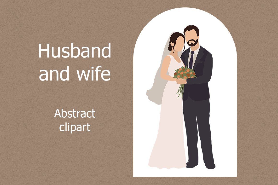 husband and wife clipart