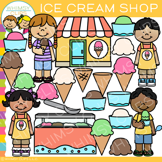 ice cream shop clipart