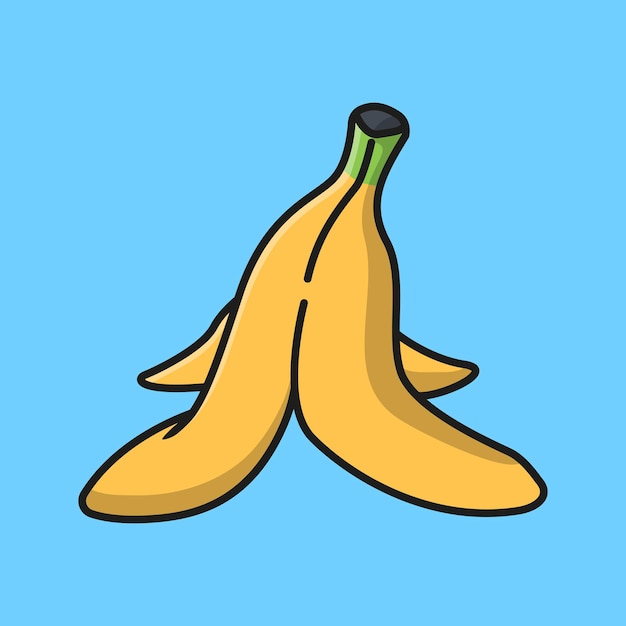 banana peel clipart