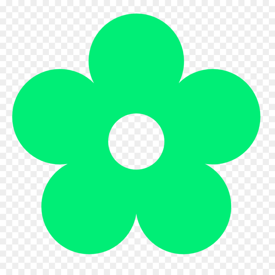 green flower clipart
