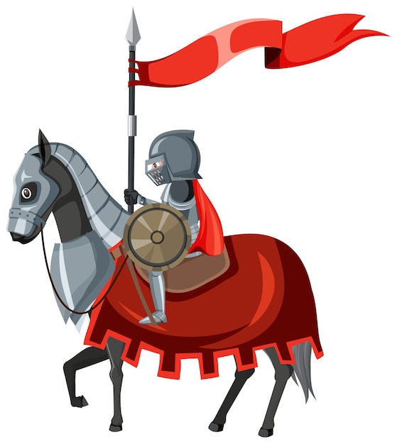 knight on horse clipart