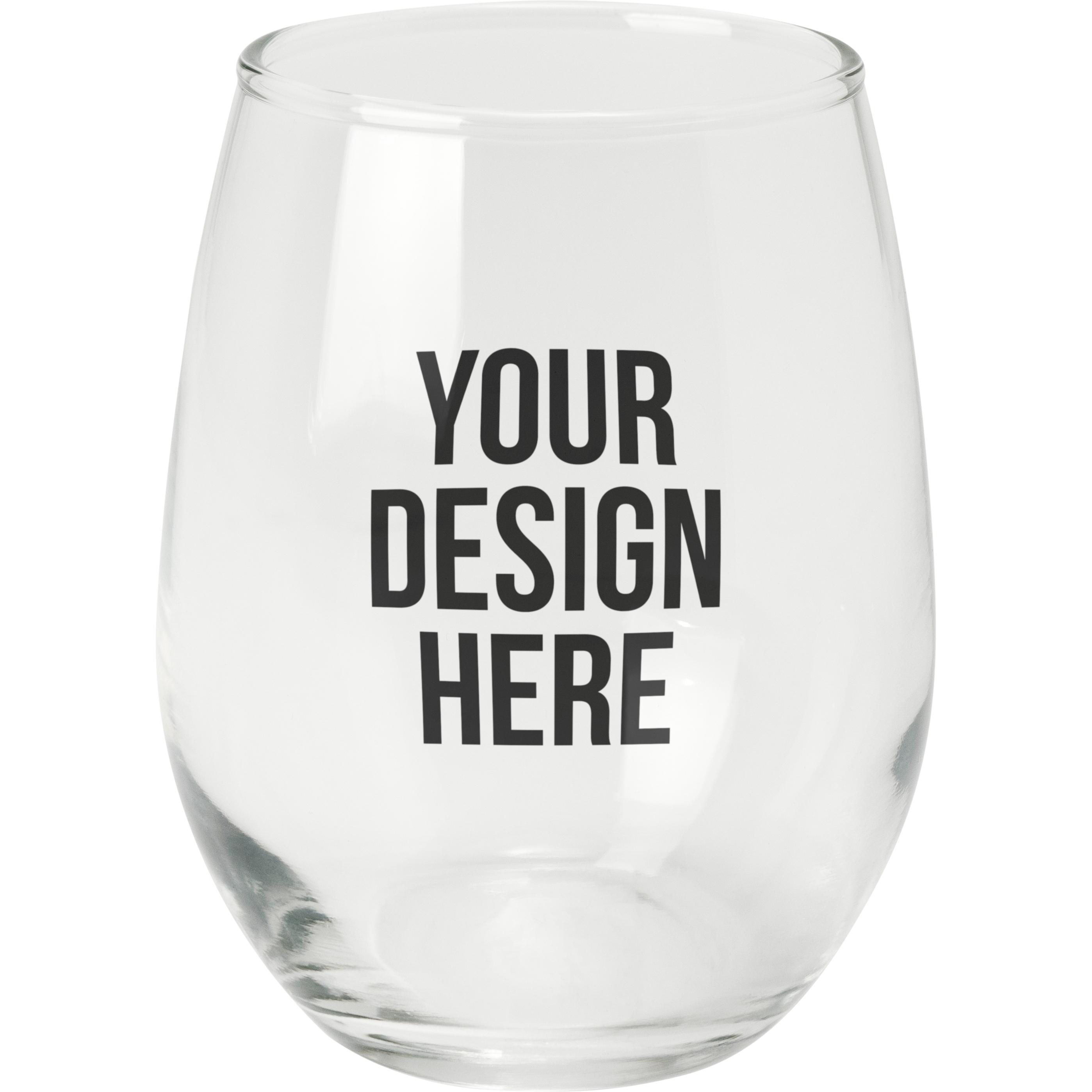 Customizable Barconic 12 ounce Stemless Wine Glass | logobarproducts ...