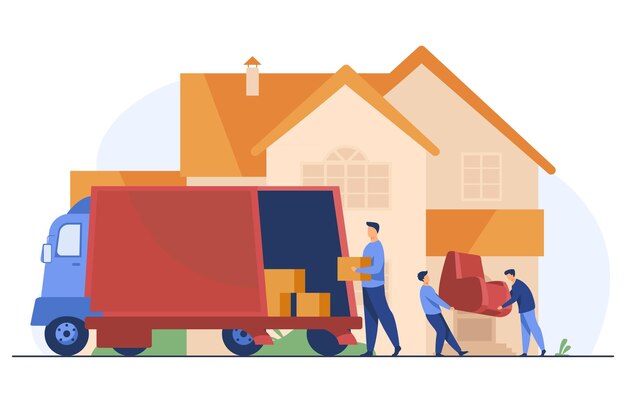 PNG Gray moving truck, flat | Free PNG - rawpixel - Clip Art Library