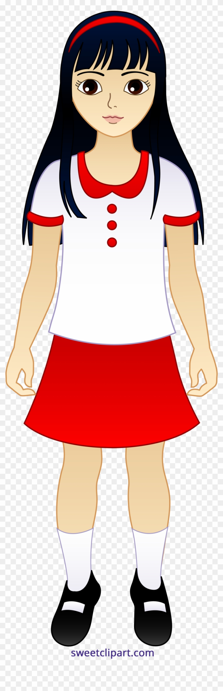Asian Girl Clip Art at Clker.com - vector clip art online, royalty 