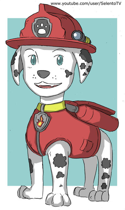 paw patrol marshall clipart