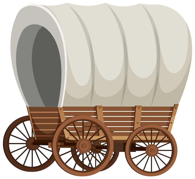 pioneer wagon clipart