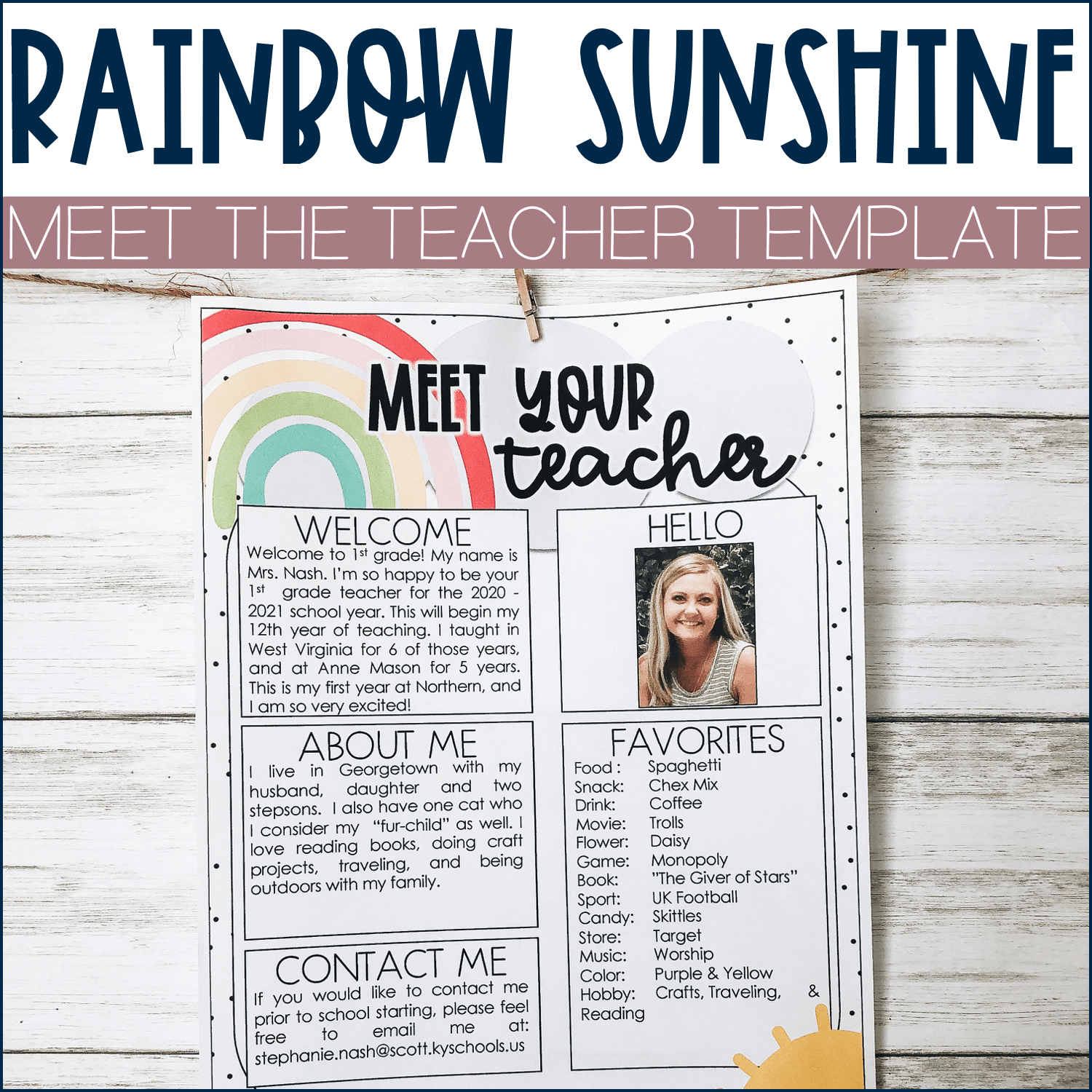 Welcome Back To School Google Slide for Meet Your Teacher Night by ...