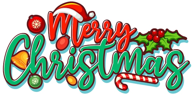 Merry Christmas Clipart Title Cute Merry Christmas Png Free 3947944