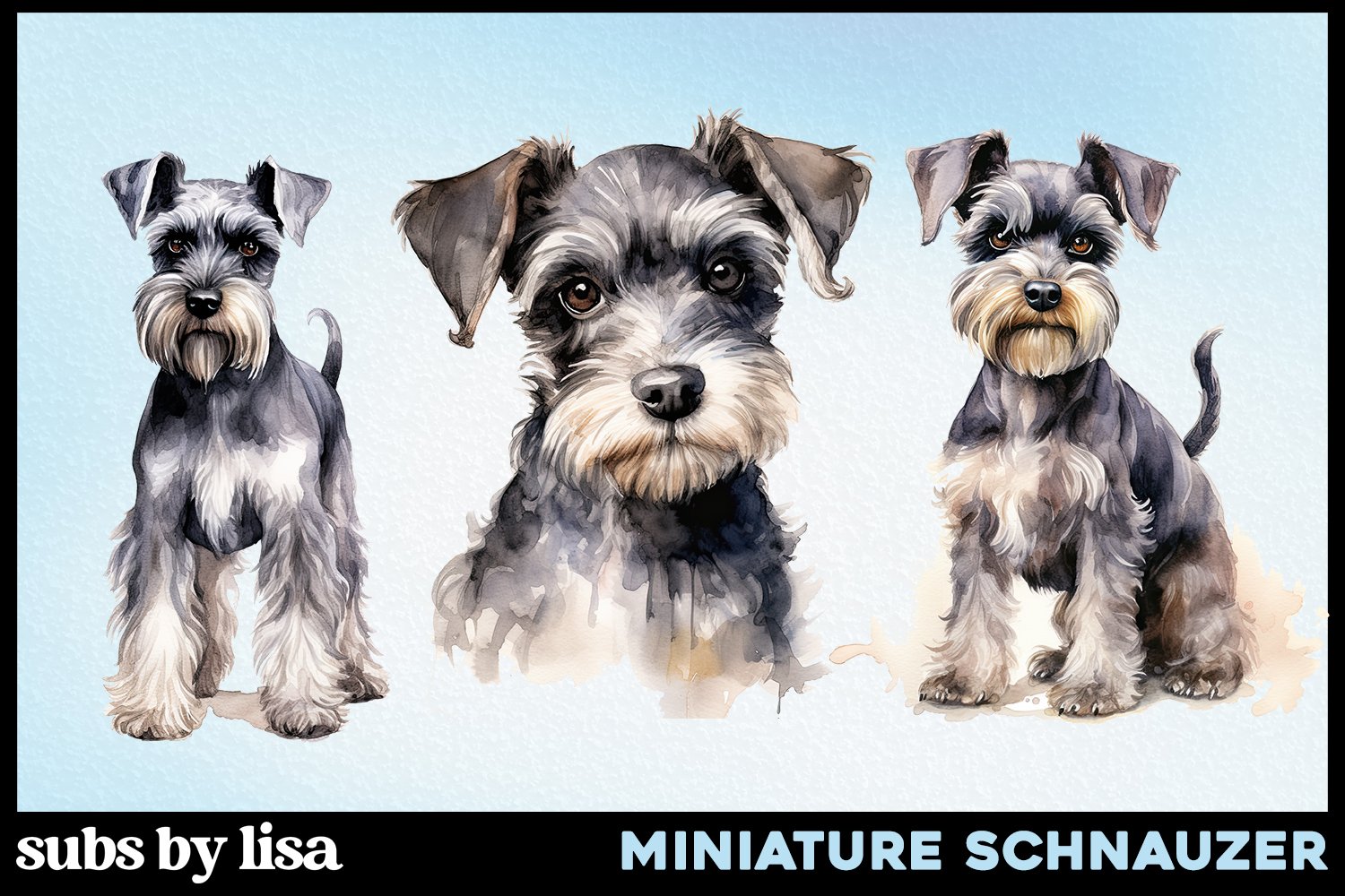 miniature schnauzer clipart