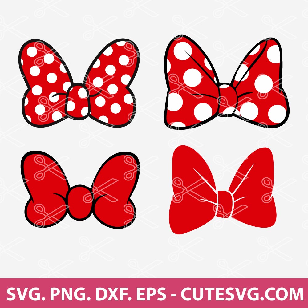 Free Red bow illustration, Minnie Mouse Bow tie Ribbon , Bow Clip