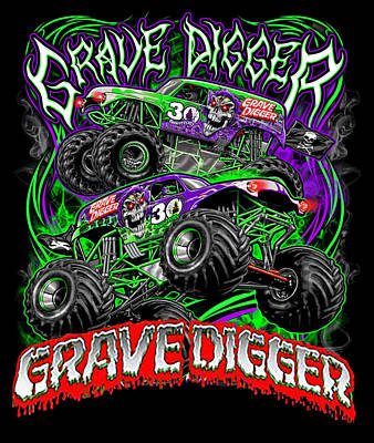 LMT 4X4 Solid Axle Monster Truck RTR, Grave DiggerGREEN