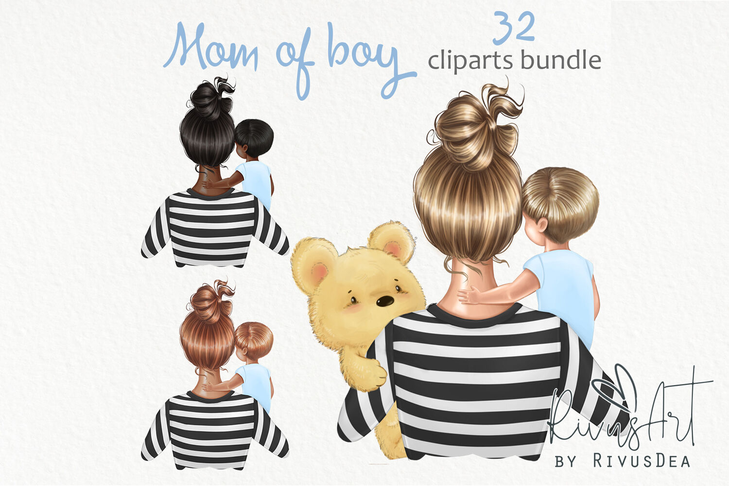 Premium AI Image | mothers day beautiful illustration of mom and 