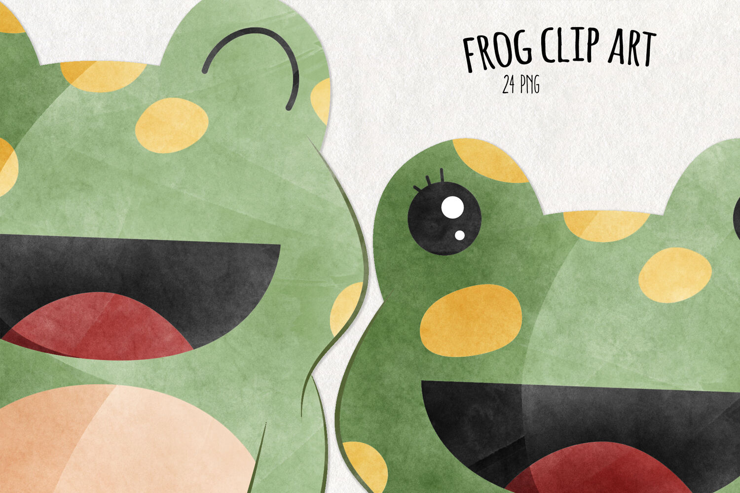 kawaii cute frog clipart