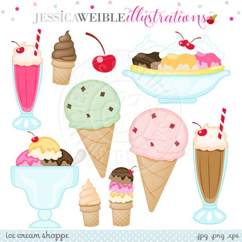 ice cream shop clipart
