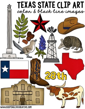 Texas Simple Clipart Transparent Background, A Simple Retro Texas 