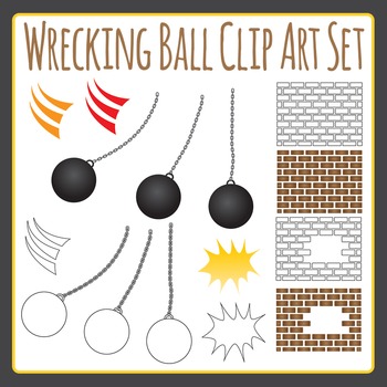 wrecking ball clipart