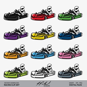 go kart clipart