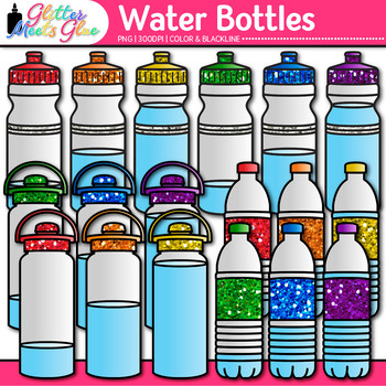 Water Bottle Clipart SVG Cut file by Creative Fabrica Crafts