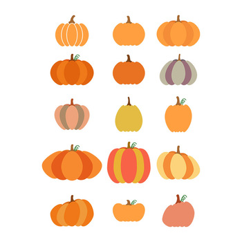 Illustration Of Autumn Pumpkin And Leaves Royalty Free SVG 