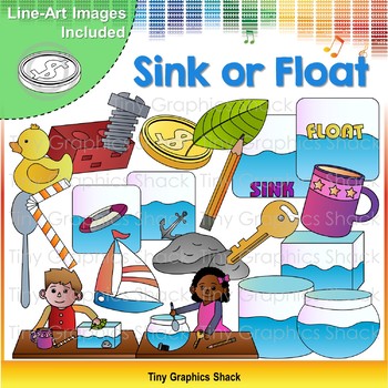 Sink or Float Science Clip Arts Sink or Float Activities - Etsy 