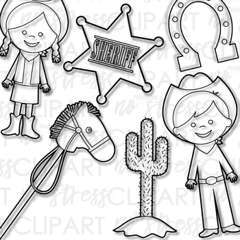 Western Rodeo Clip Art, Clipart, Graphics, PNG Digital Element Bundle ...