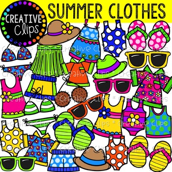 Summer clothing Stickers - Free holidays Stickers - Clip Art Library