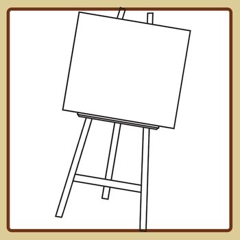 Canvas and Easel, For Yard Decor, Yard Card
