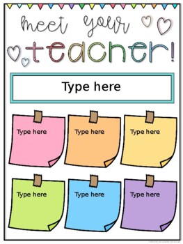 meet your teacher clipart