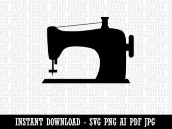 Home and Household Clipart-sewing machine 717R4