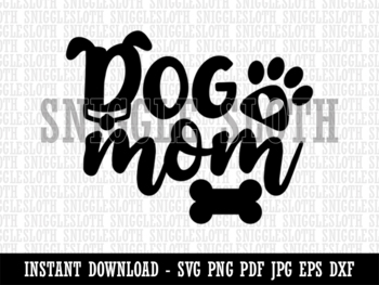 dog mom clipart