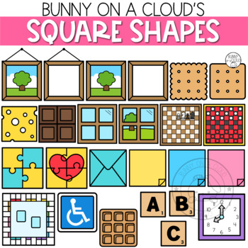 Square Shape transparent background PNG cliparts free download