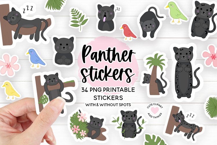 cute panther clipart