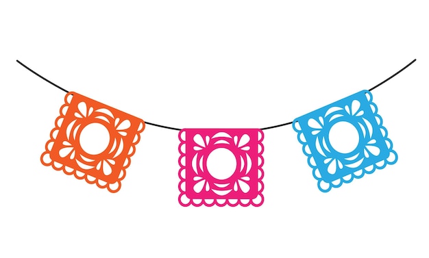 papel picado clipart