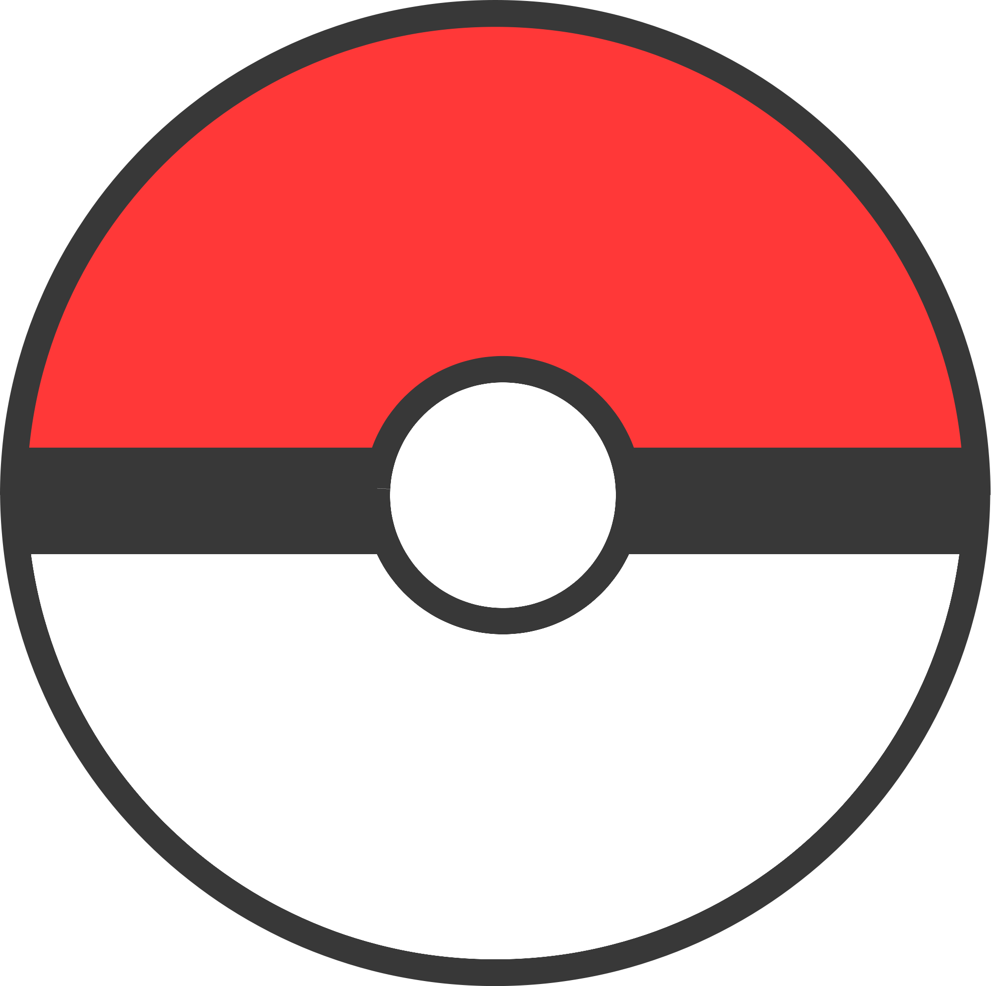 Pokeball Clipart in Minimalist Art Style: 4K Vector & SVG – IMAGELLA