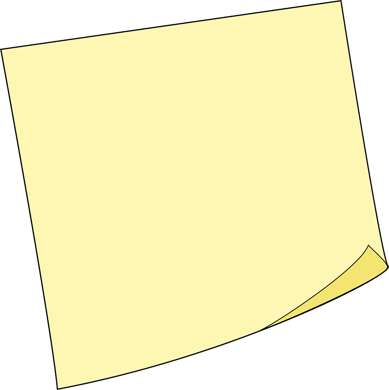 Post It Note clip art  Post it notes, Clip art, Note paper