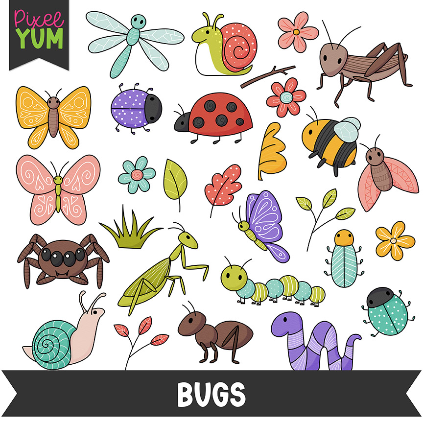 Cute Bugs Clipart Clip Art Library