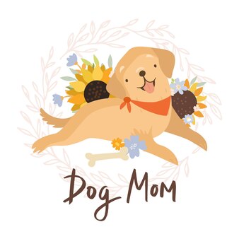 dog mom clipart