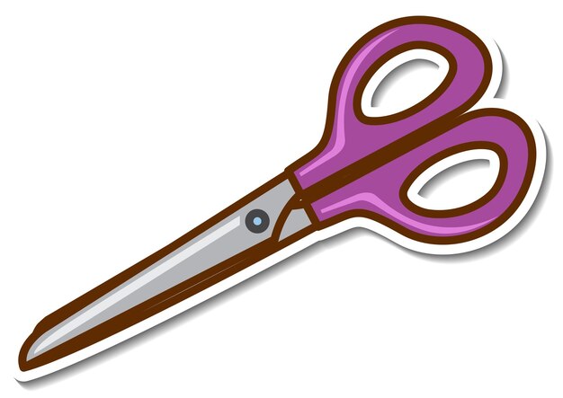 Yellow Scissors Clip Art - Yellow Scissors Vector Image