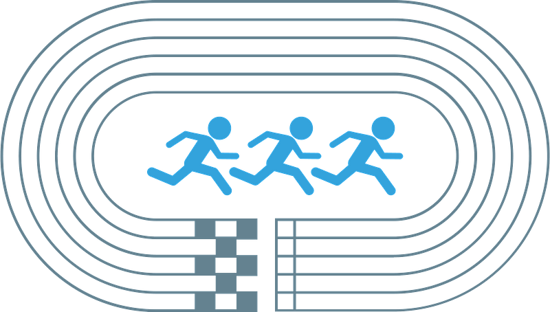 Train track, rail way silhouette element – stock vector 