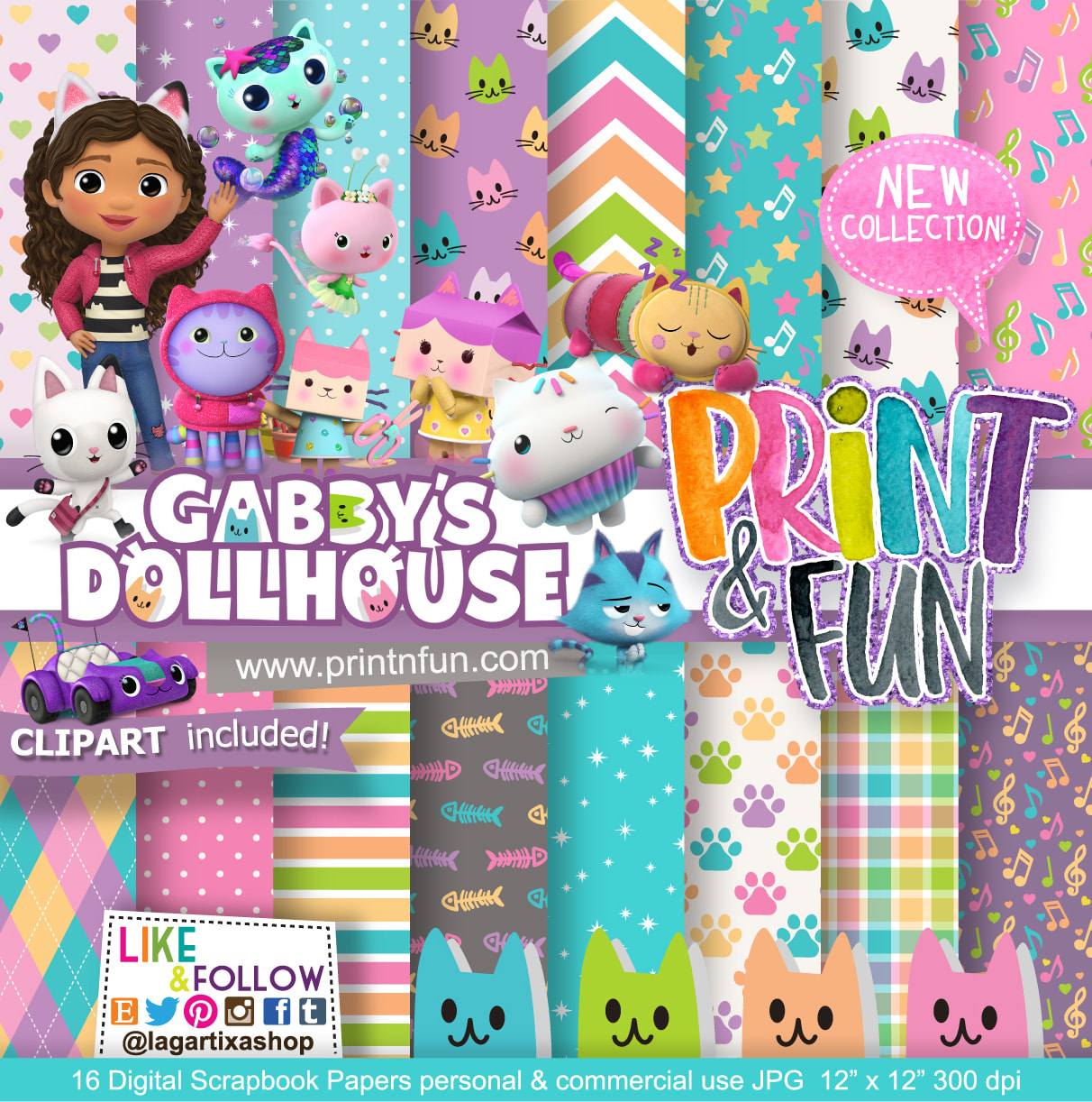 gabby dollhouse clipart