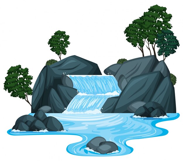 Waterfall Royalty Free SVG, Cliparts, Vectors, and Stock - Clip Art Library