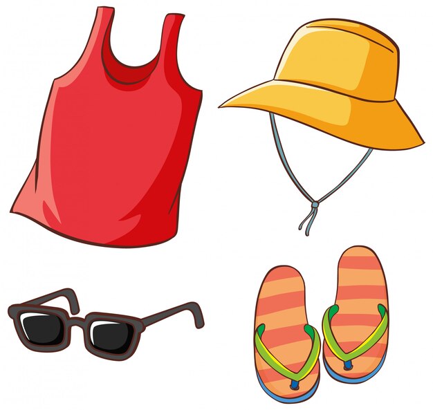 Summer clothing Stickers - Free holidays Stickers