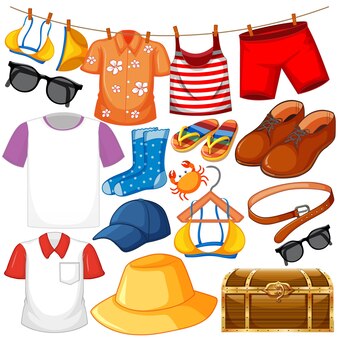 Summer clothing Stickers - Free holidays Stickers