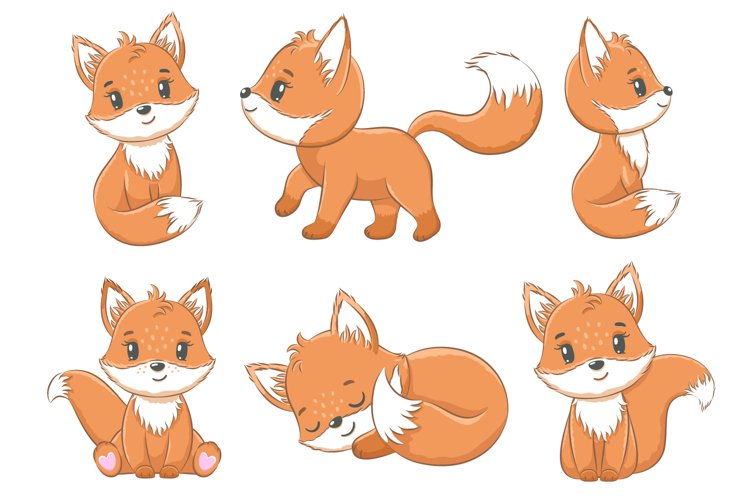 Cute fox clipart. Free download transparent .PNG | Creazilla 
