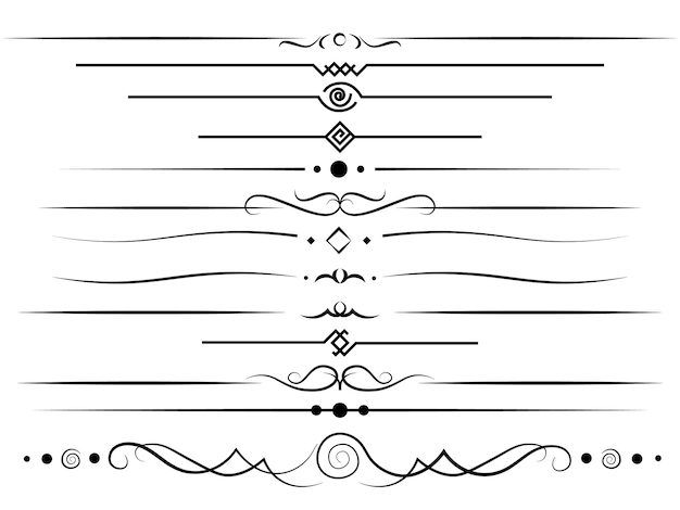 Decorative Lines Stock Illustrations – 439,627 Decorative Lines 