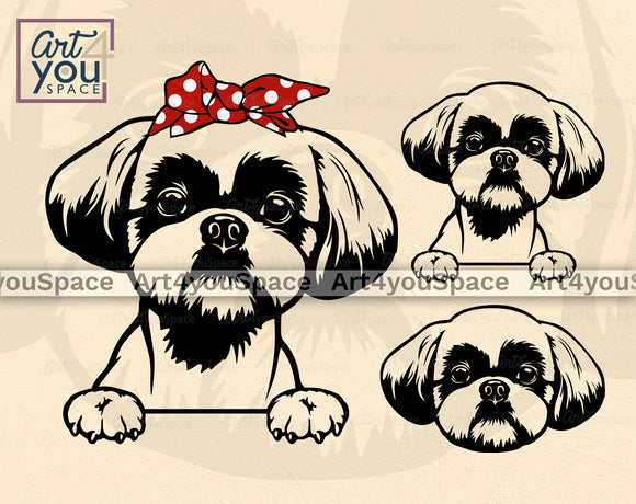 Shih Tzu Pirate Dog Clipart By ChippoaDesign | TheHungryJPEG