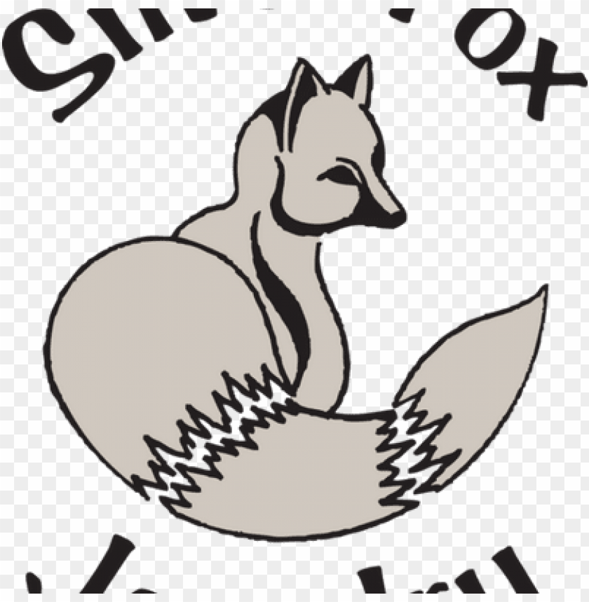 silver fox clipart