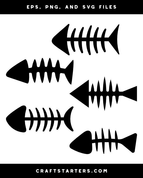 Fish skeleton with eye and lip Royalty Free Vector Image