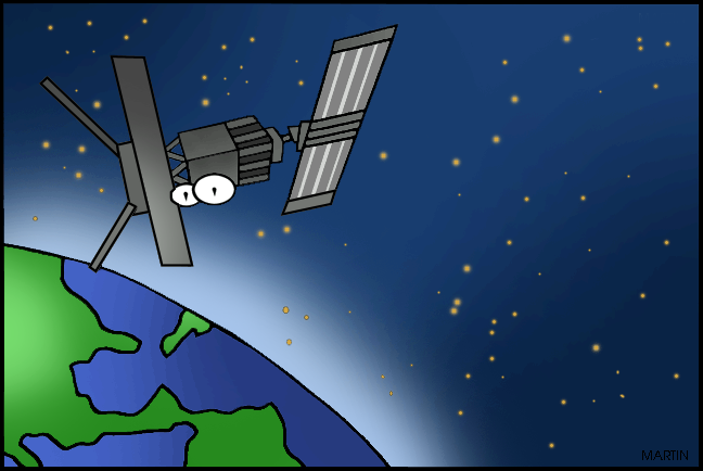 140 Satellite clipart - Graphics Factory