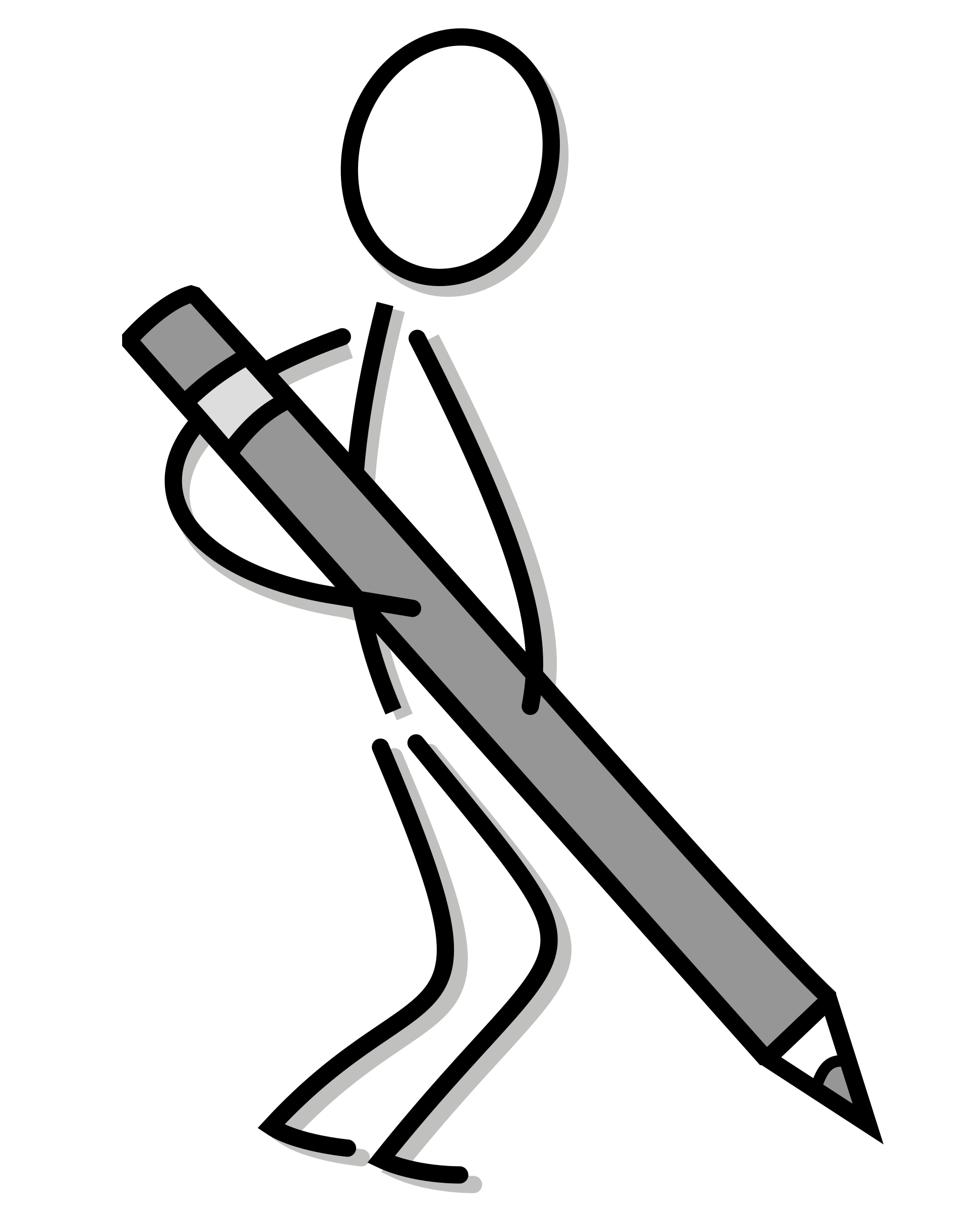 Stick Man clip art (110828) Free SVG Download / 4 Vector